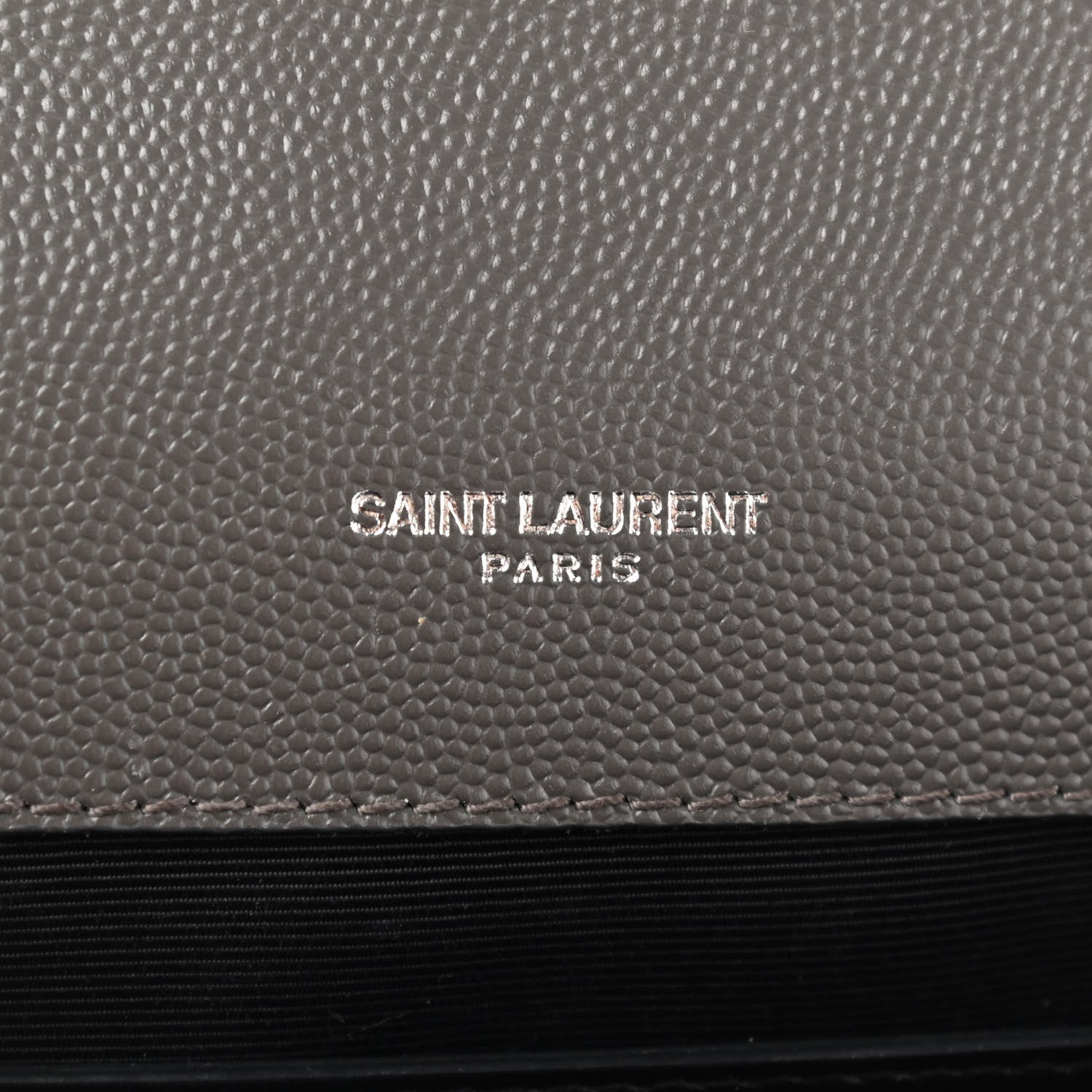 Saint Laurent Grain De Poudre Textured Mixed Matelasse Medium Triquilt Monogram Satchel Earth 6 of 10