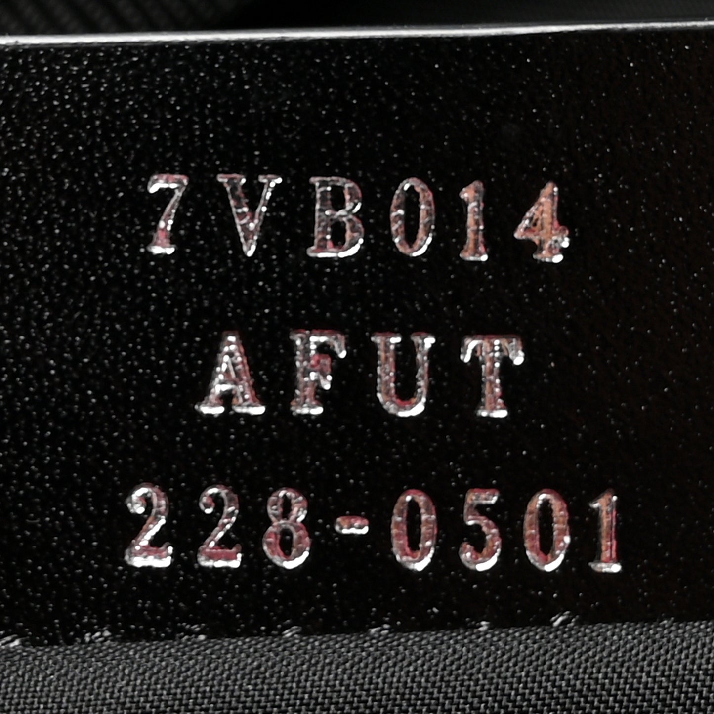 Calfskin Nylon FF Logo Embossed Changing Bag Black
