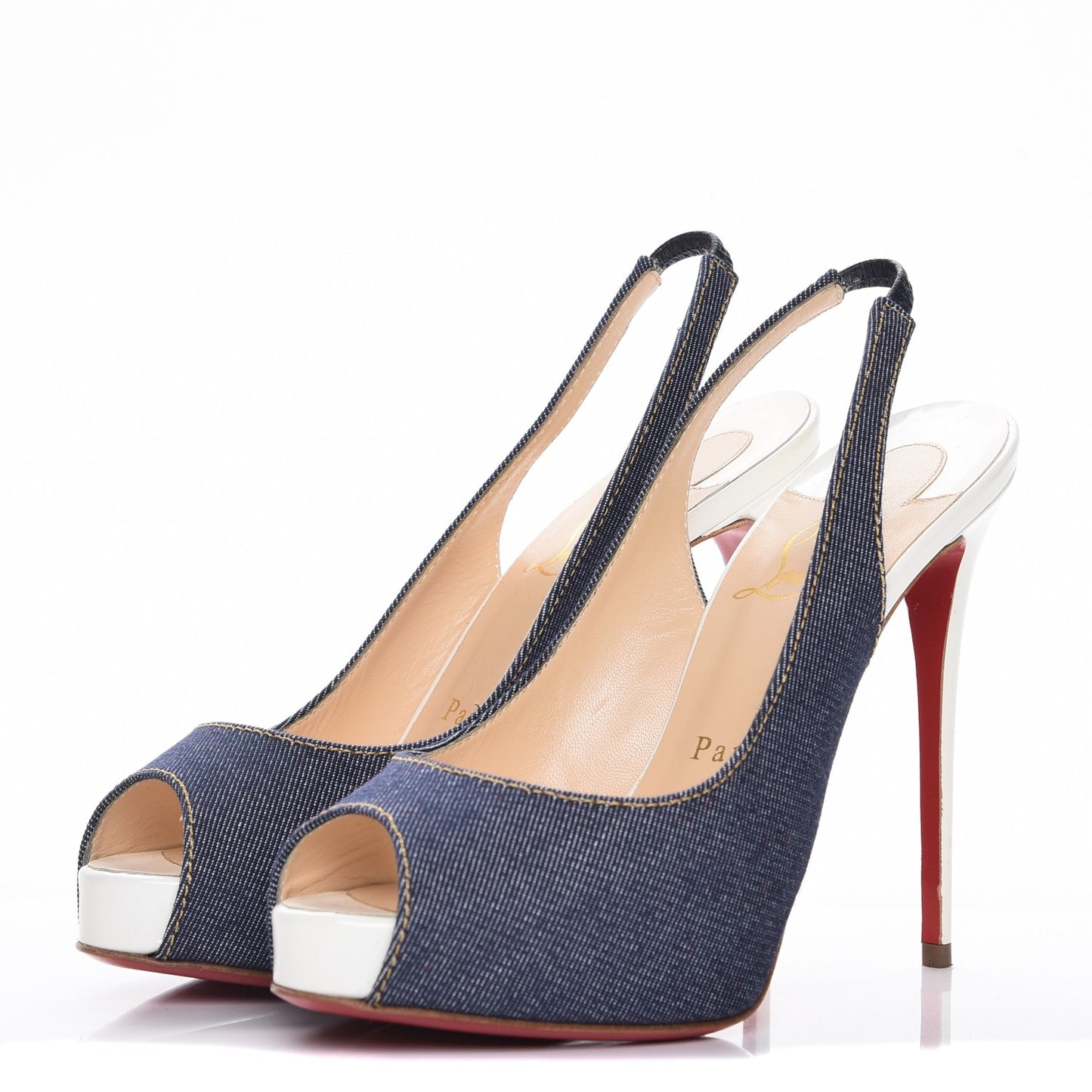 Denim Private Number 120 Pumps 36 Blue White