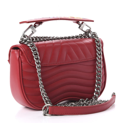 Louis Vuitton Calfskin Love Lock New Wave Chain PM Red 3 of 10