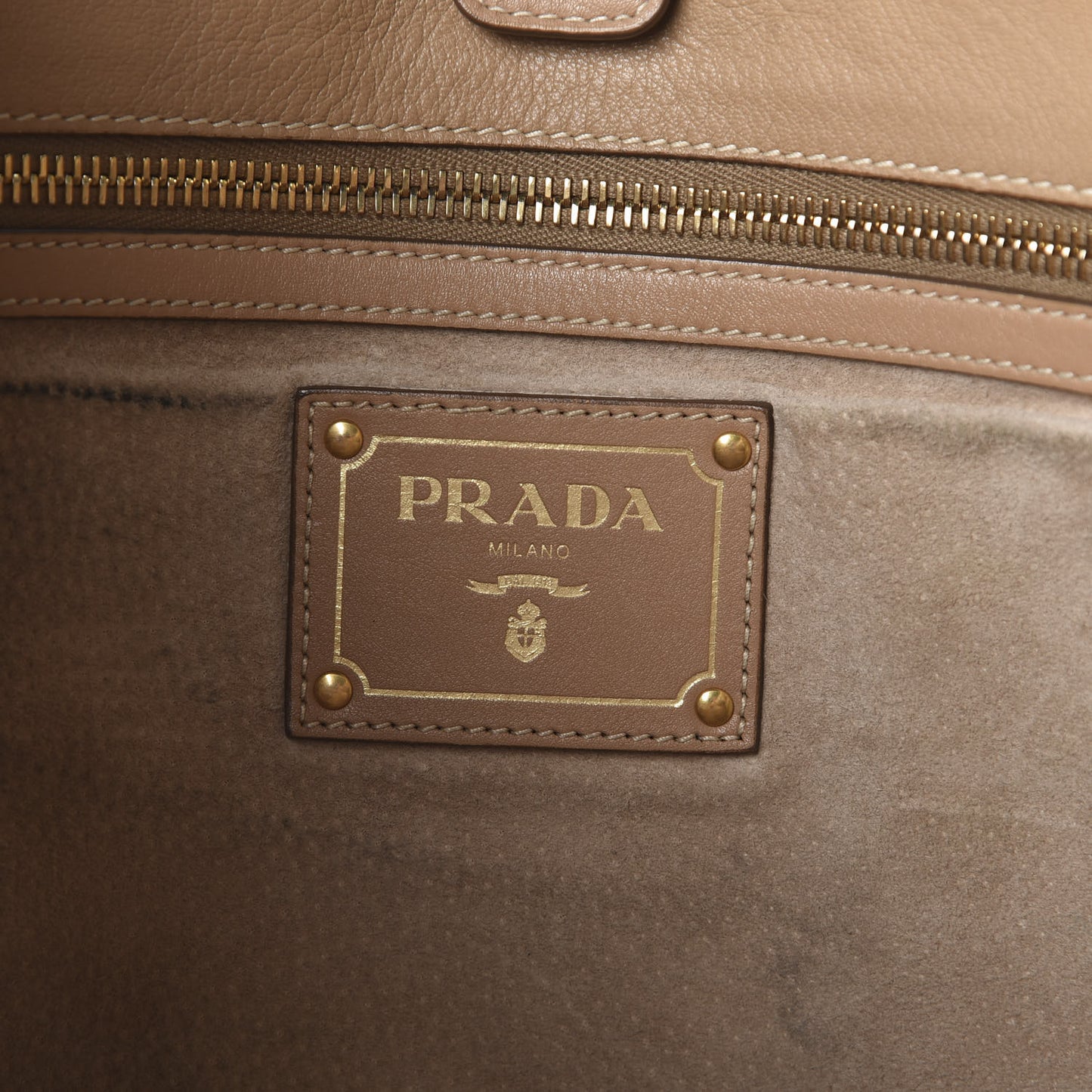 Soft Calf Shopping Tote Caramel