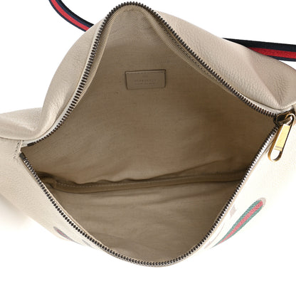 Gucci Grained Calfskin Logo Belt Bag White 5 of 11