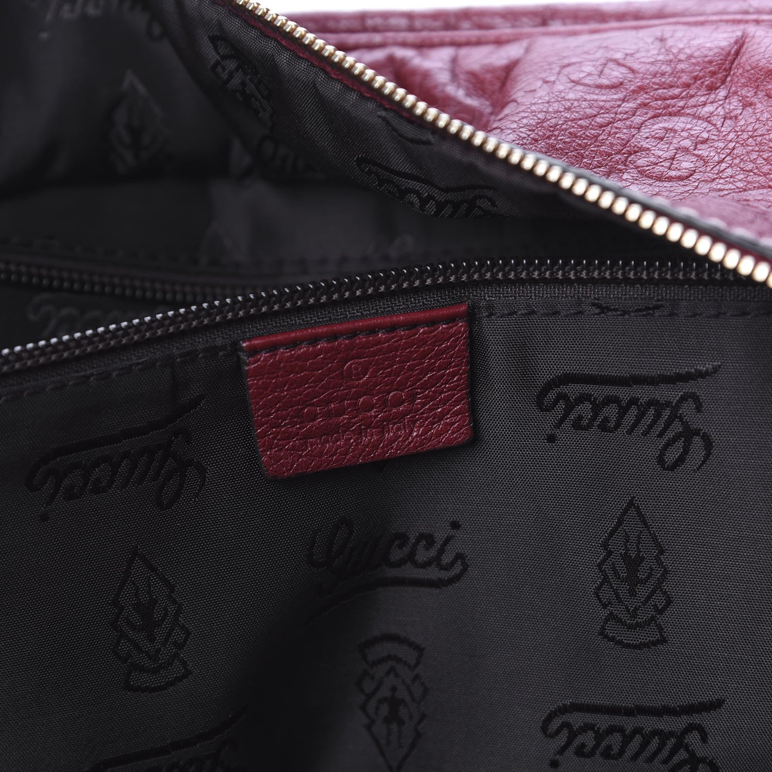 Gucci Guccissima Medium Carry On Duffle Red 8 of 10