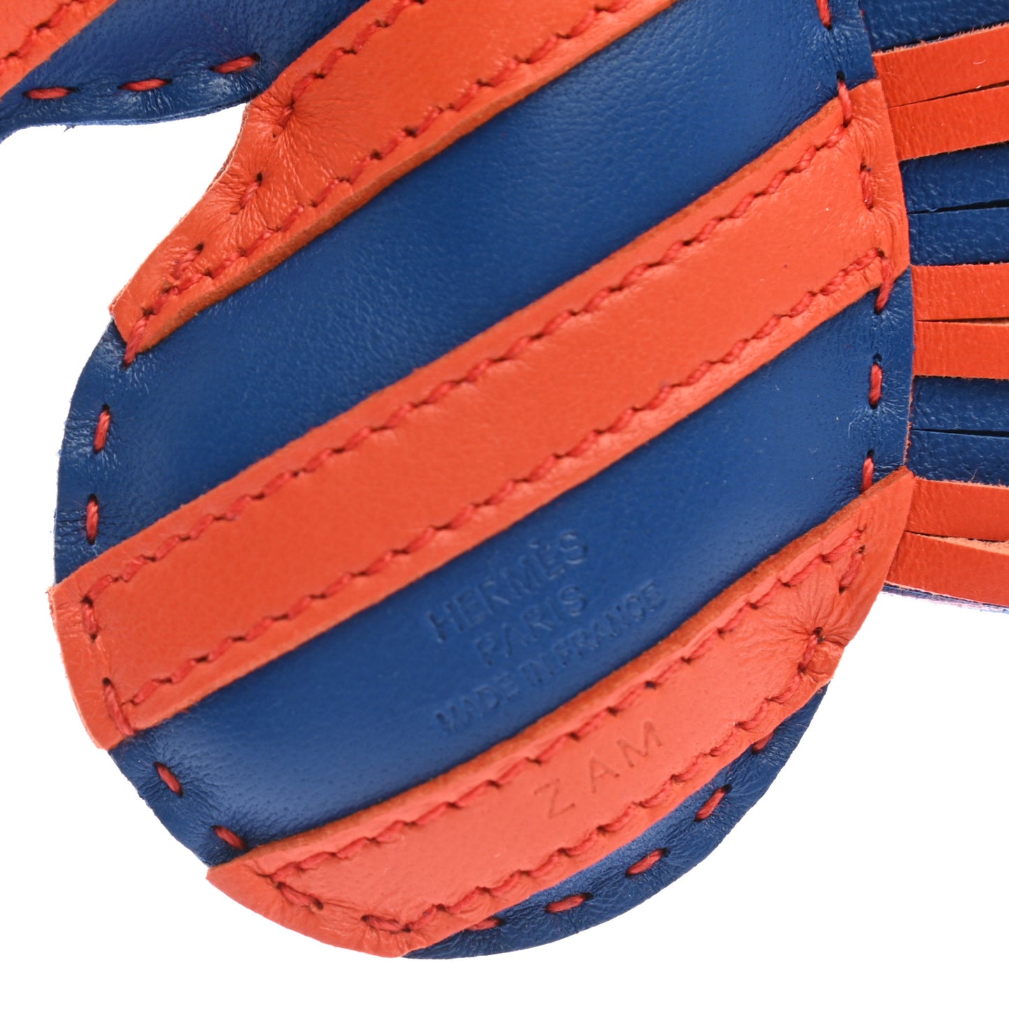 Milo Lambskin Geegee Savannah Bag Charm Bleu De France Orange Poppy Mauve Sylvestre