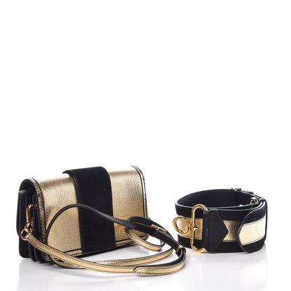 Burberry Metallic Calfskin Small Madison Buckle Bag Gold 4 of 13