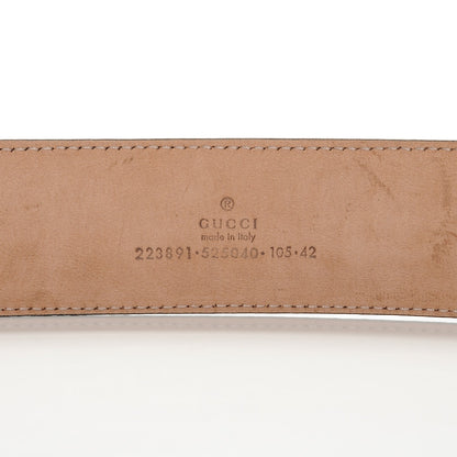 Gucci Imprime Monogram Interlocking G Belt 105 42 Black 4 of 8