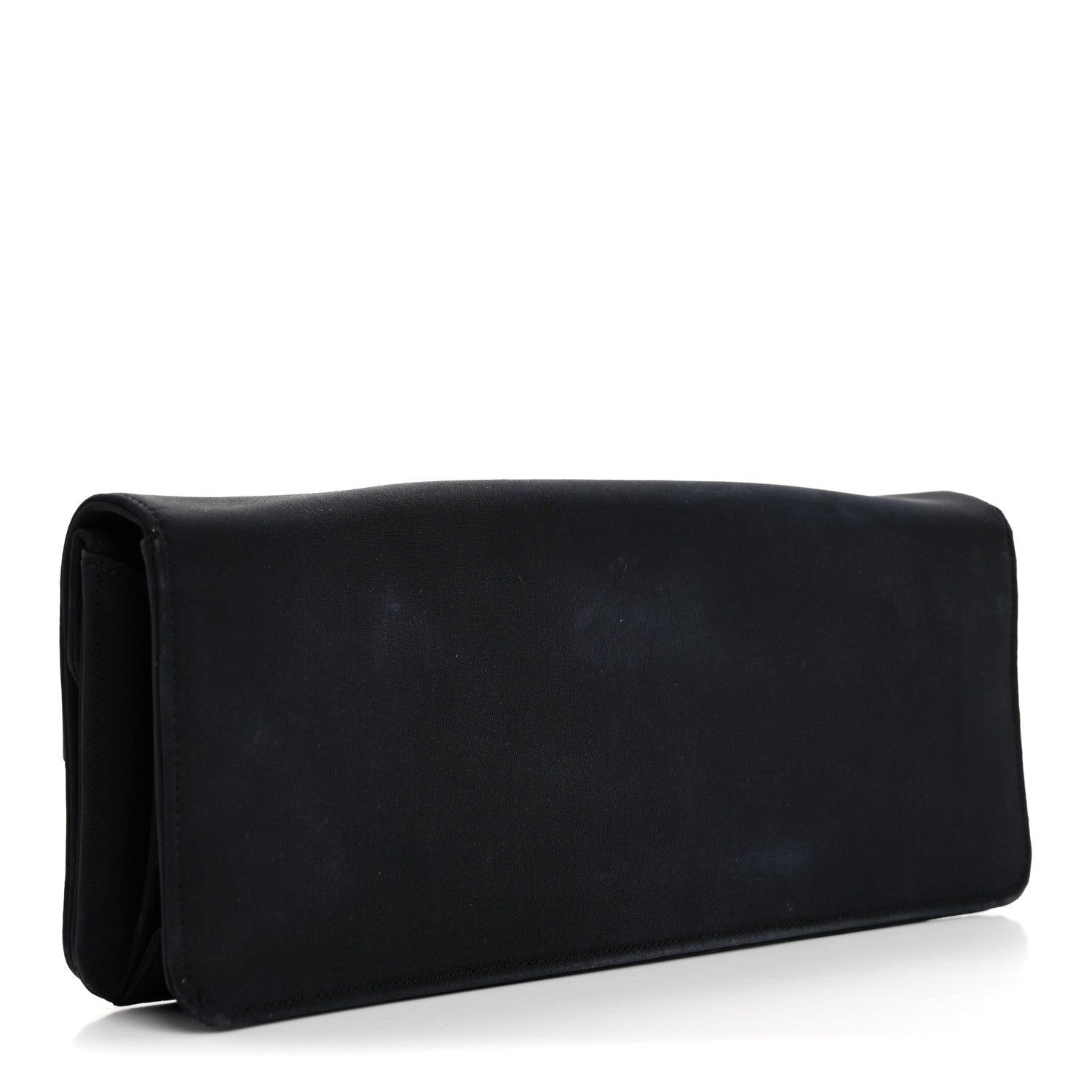 Chanel Satin Ribbon Bow Clutch Black 3 of 20