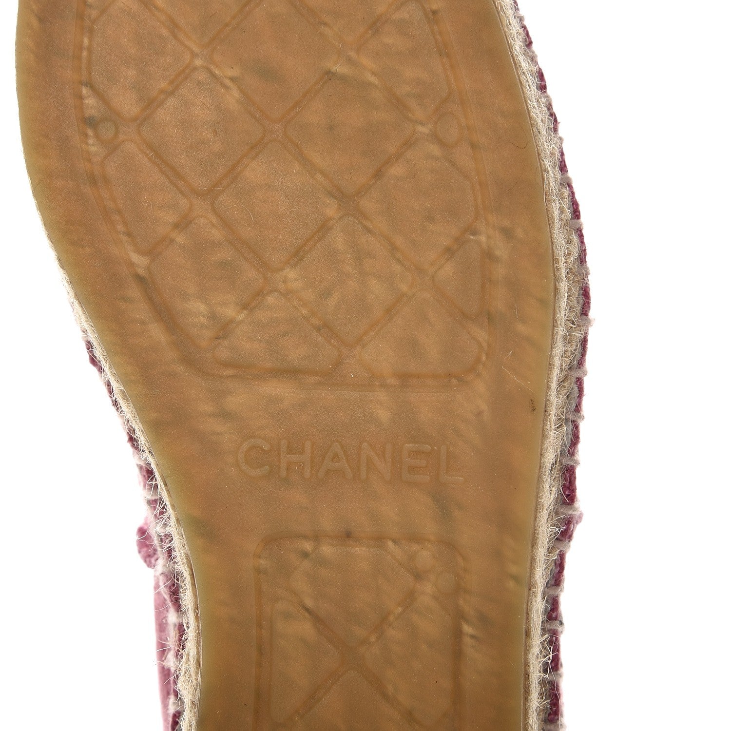 Chanel Linen CC Espadrilles 37 Pink Black 9 of 10