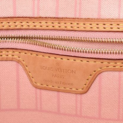 Louis Vuitton Damier Azur Neo Neverfull MM Rose Ballerine 7 of 10