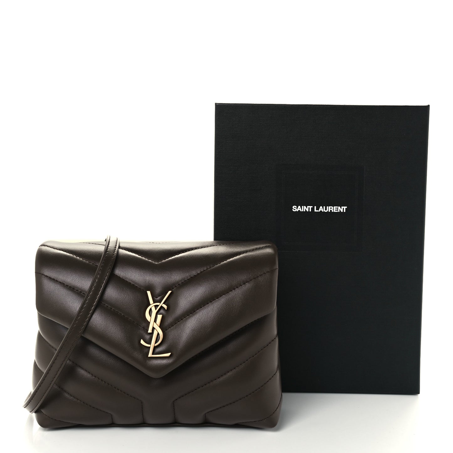 Calfskin Y Quilted Monogram Toy Loulou Crossbody Bag Earth