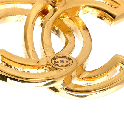 Chanel Metal Obazine CC Earrings Gold 4 of 4
