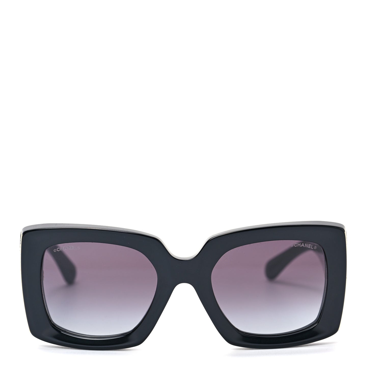 Acetate Rectangle Sunglasses 5435 Black