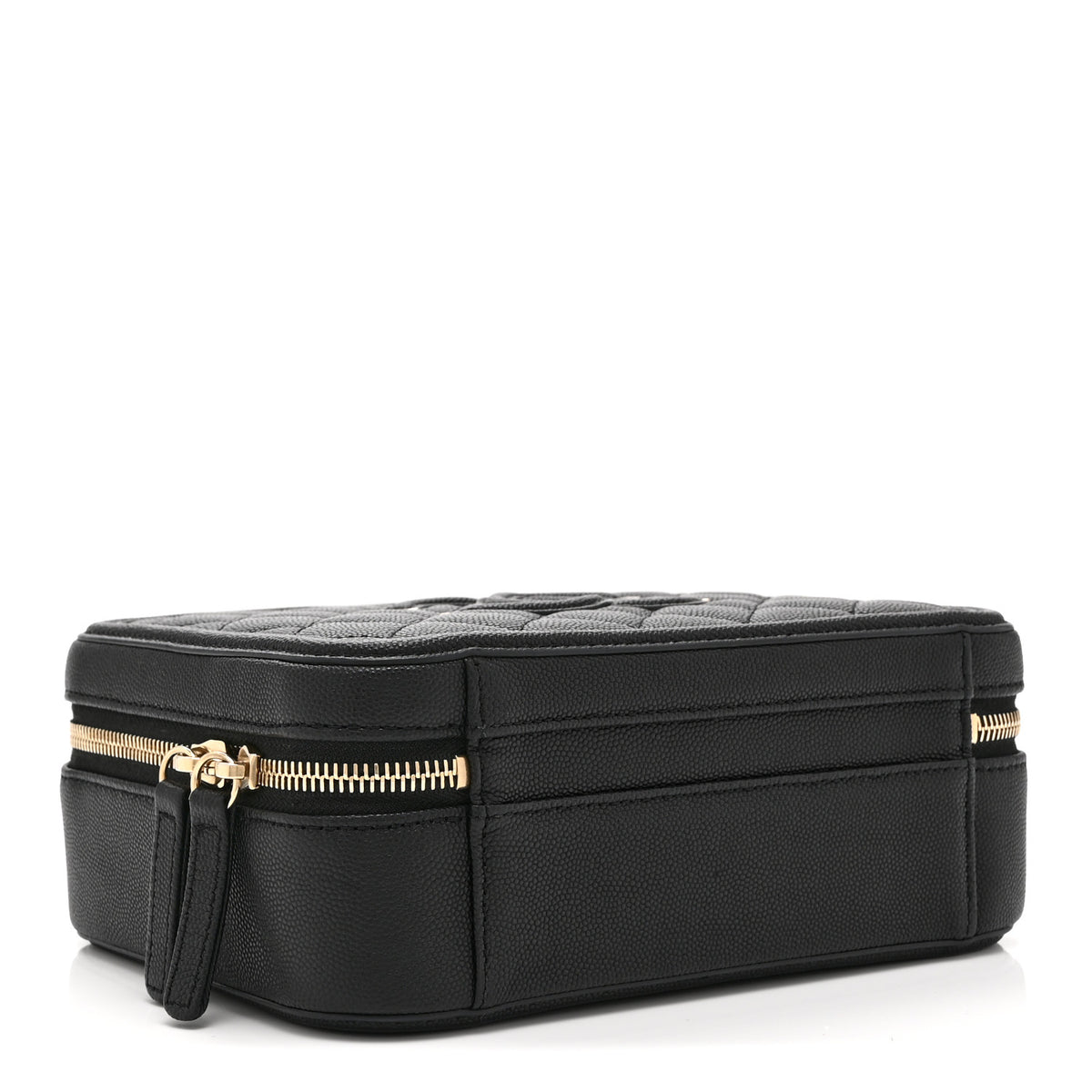 Chanel Caviar Quilted Medium CC Filigree Vanity Case Black 4 of 10