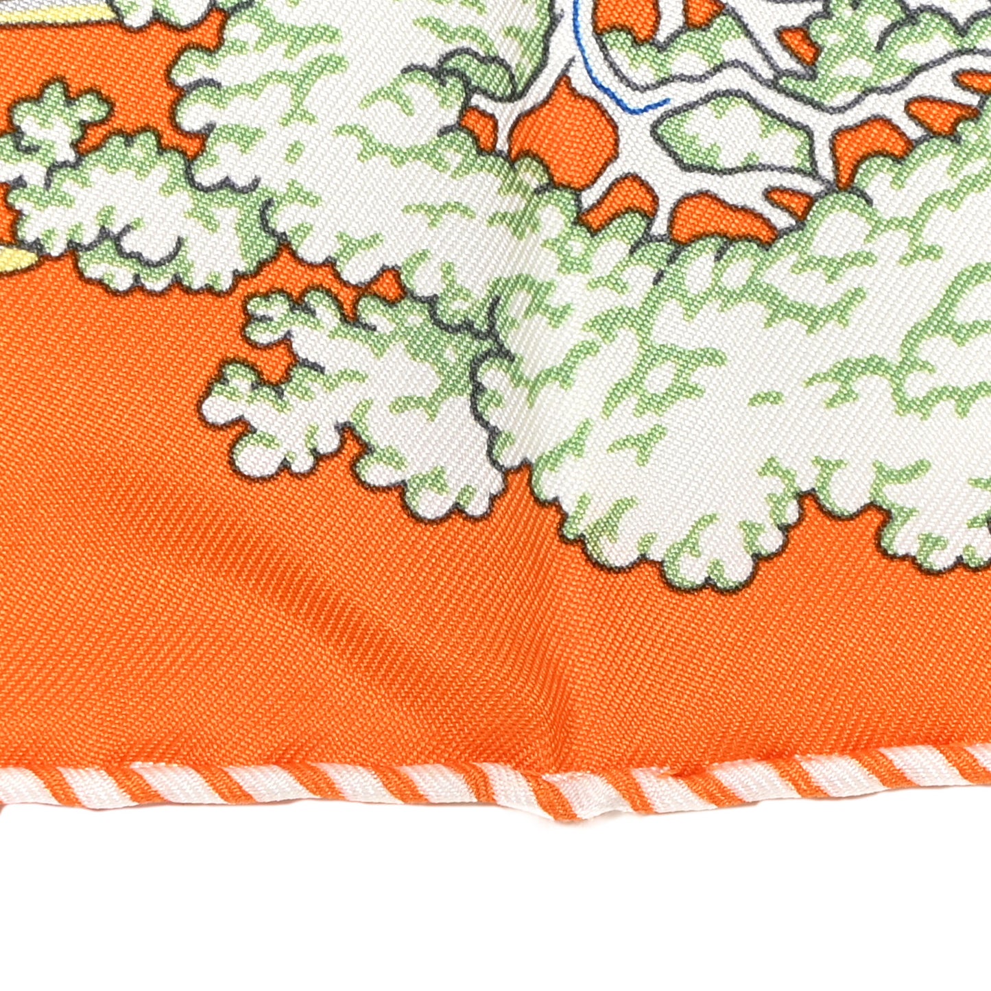 Silk Sur Mon Nuage Scarf 90 Orange Gris Clair Multicolore