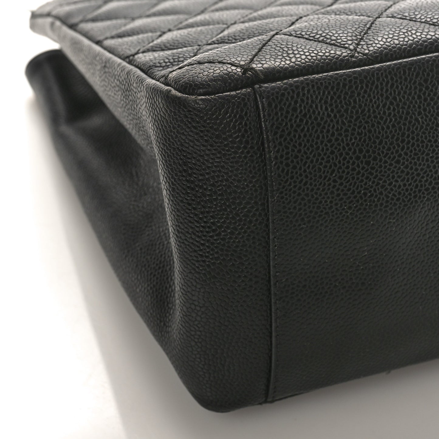 Caviar Quilted Grand Shopping Tote GST Black