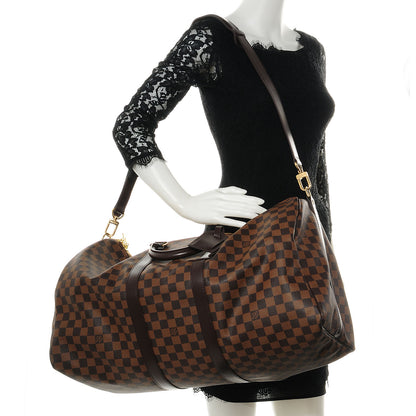 Louis Vuitton Damier Ebene Keepall BandouliÃ¨re 55 2 of 8