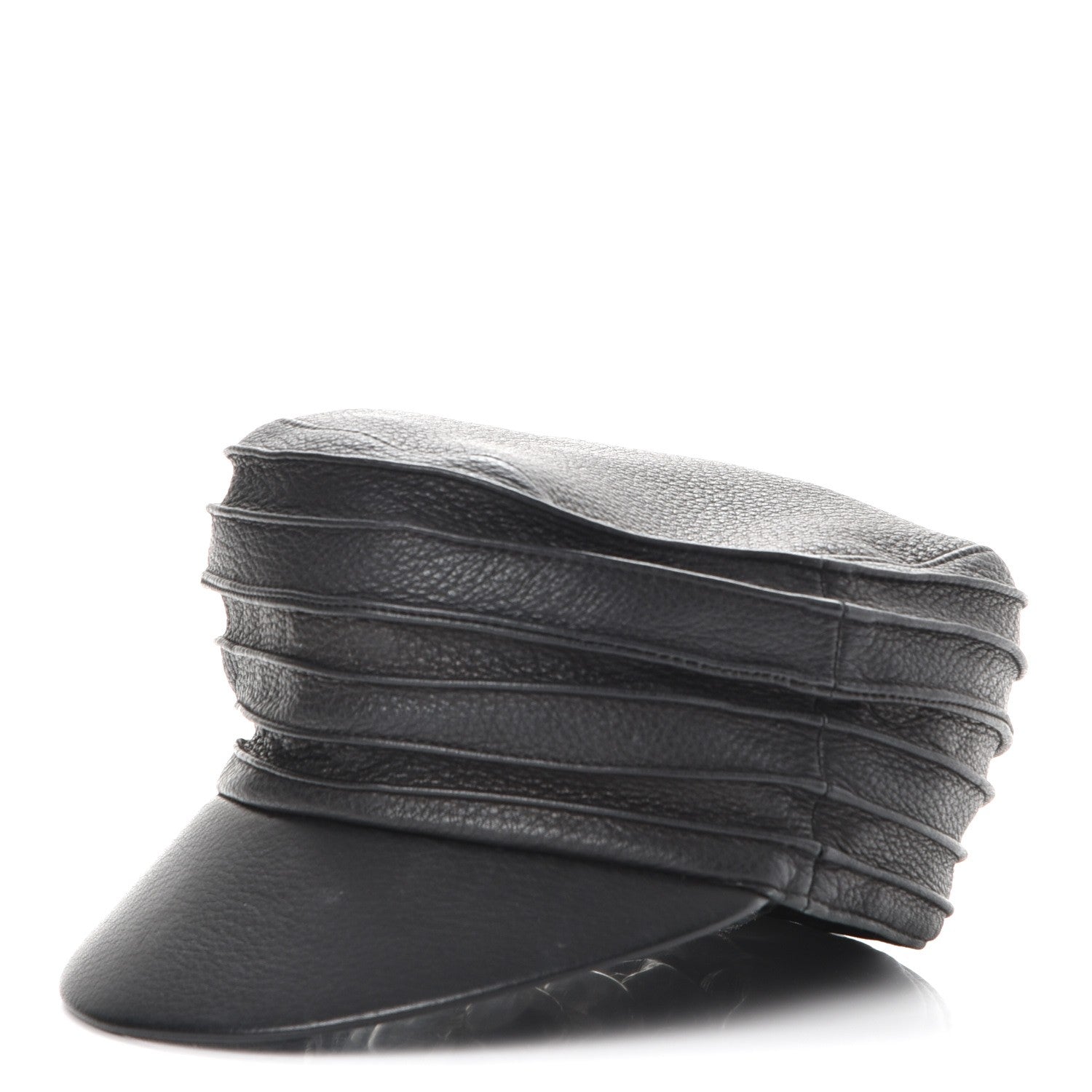 Hermes Deerskin Frida Hat 55 Black 1 of 6