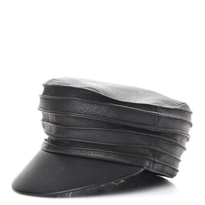Hermes Deerskin Frida Hat 55 Black 1 of 6