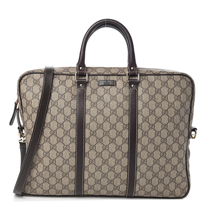 Gucci GG Plus Monogram Briefcase Dark Brown 1 of 11