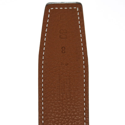 Hermes Box Togo 32mm Collier De Chien CDC Belt 85 Black Gold 4 of 6