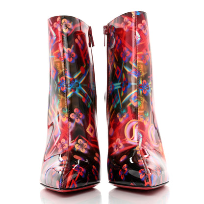 Christian Louboutin Patent Discolaser So Kate Booty 100 Ankle Boots 39.5 Multicolor 2 of 8