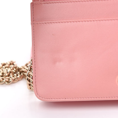 Chanel Caviar Quilted Boy Wallet On Chain WOC Light Pink 11 of 11