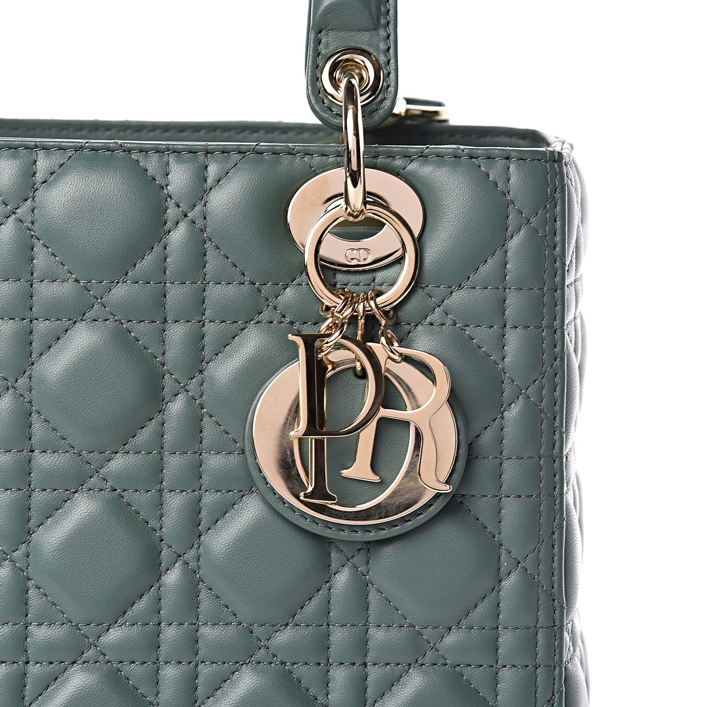 Lambskin Cannage Medium Lady Dior Orage