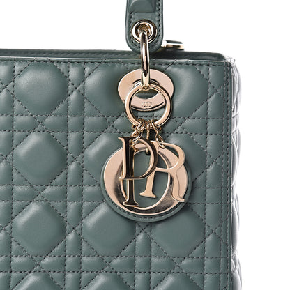 Christian Dior Lambskin Cannage Medium Lady Dior Orage 10 of 11