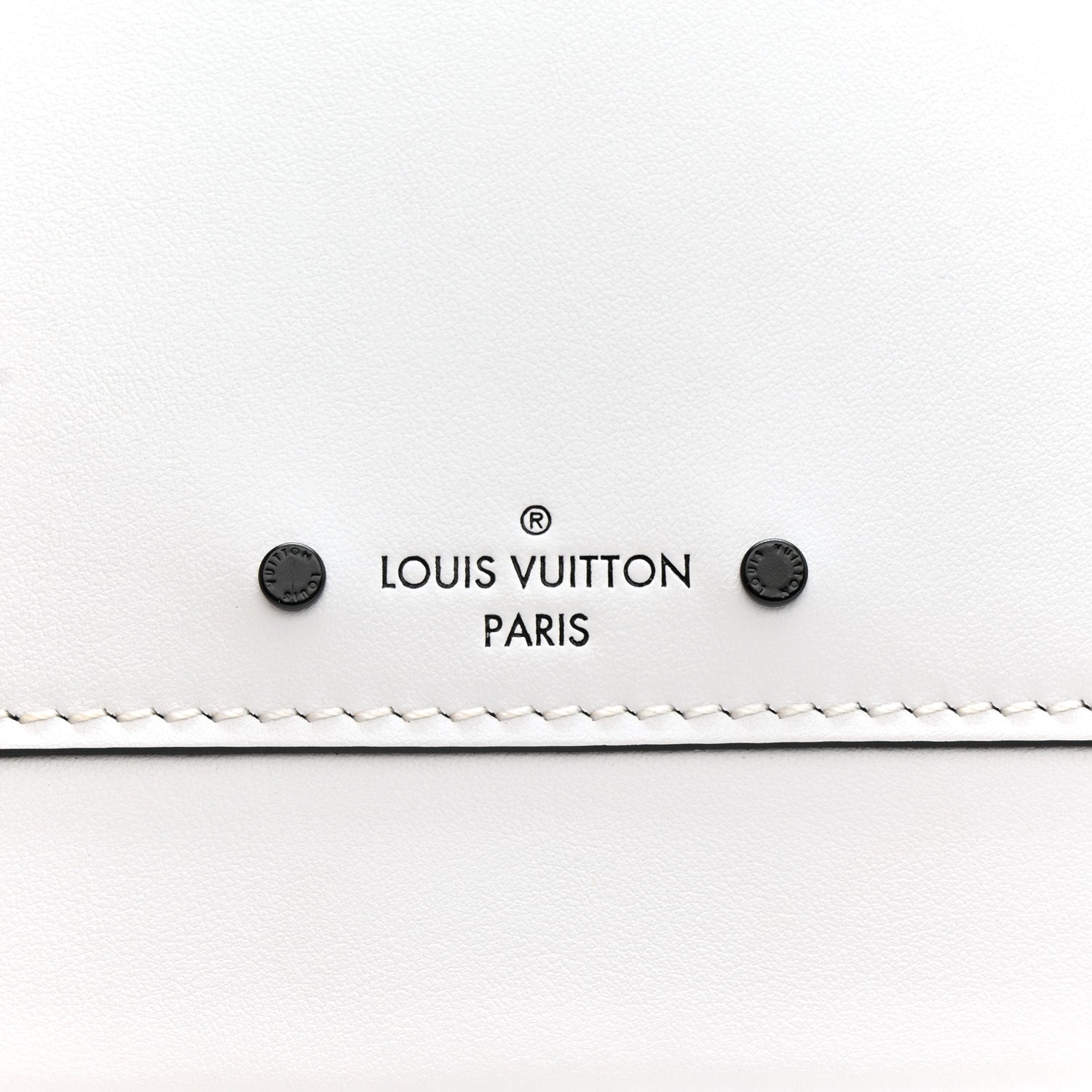Louis Vuitton Calfskin Around Me PM White Black 8 of 11
