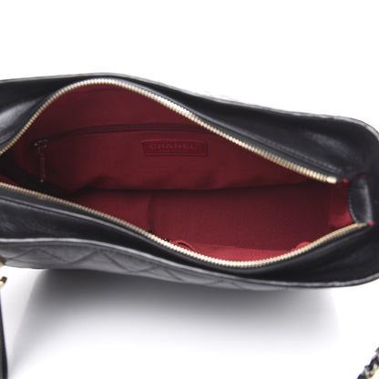 Chanel Aged Calfskin Quilted Medium Gabrielle Hobo Black 4 of 12