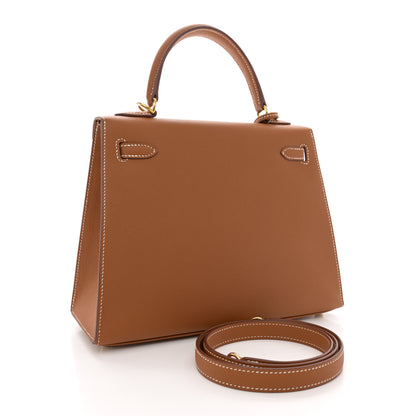 Hermes Epsom Kelly Sellier 25 Gold 3 of 12