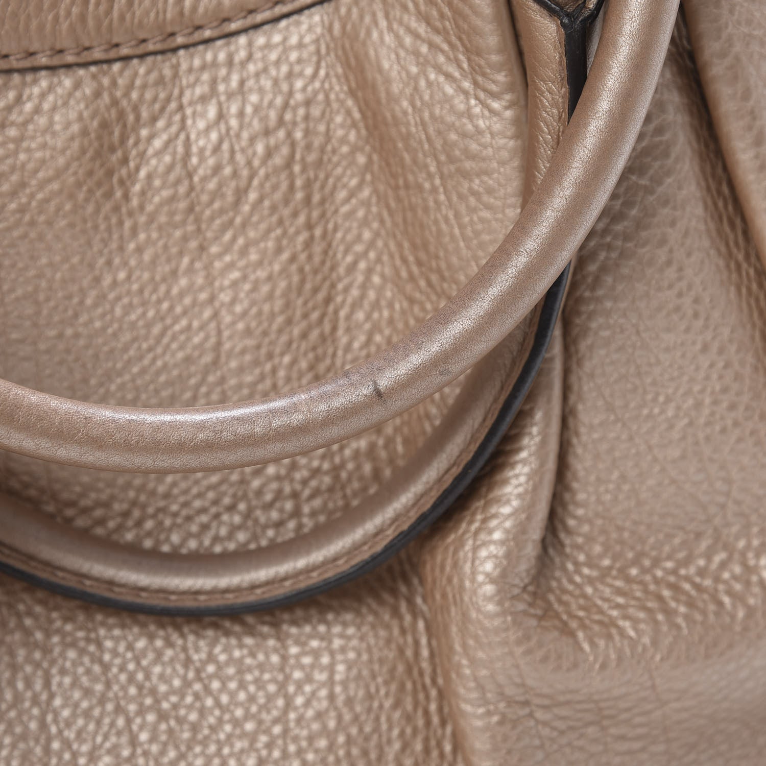 Gucci Metallic Cellarius Calfskin Large Sukey Tote Winter Rose 15 of 15