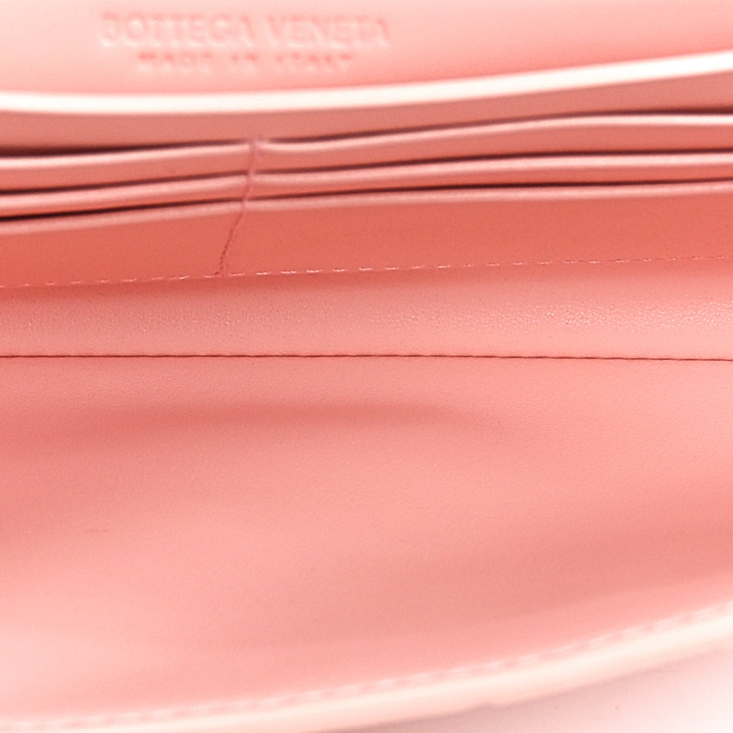 Nappa Intrecciato Long Andiamo Top Handle Clutch Rose