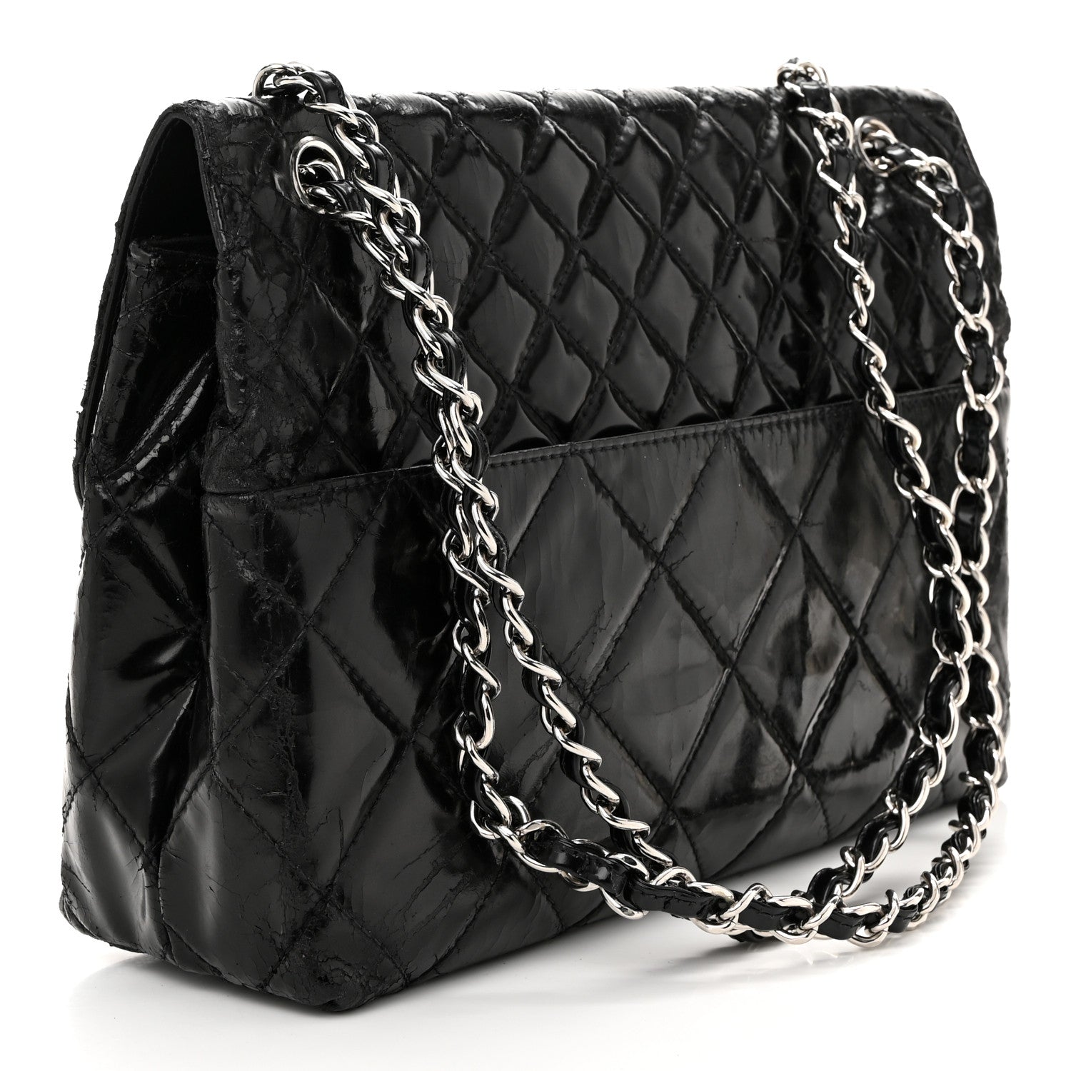 Chanel Vinyl Quilted In the Business Flap Bag Black 3 of 13