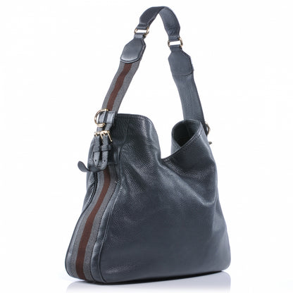 Gucci Leather Heritage Medium Shoulder Bag Charcoal grey 3 of 7