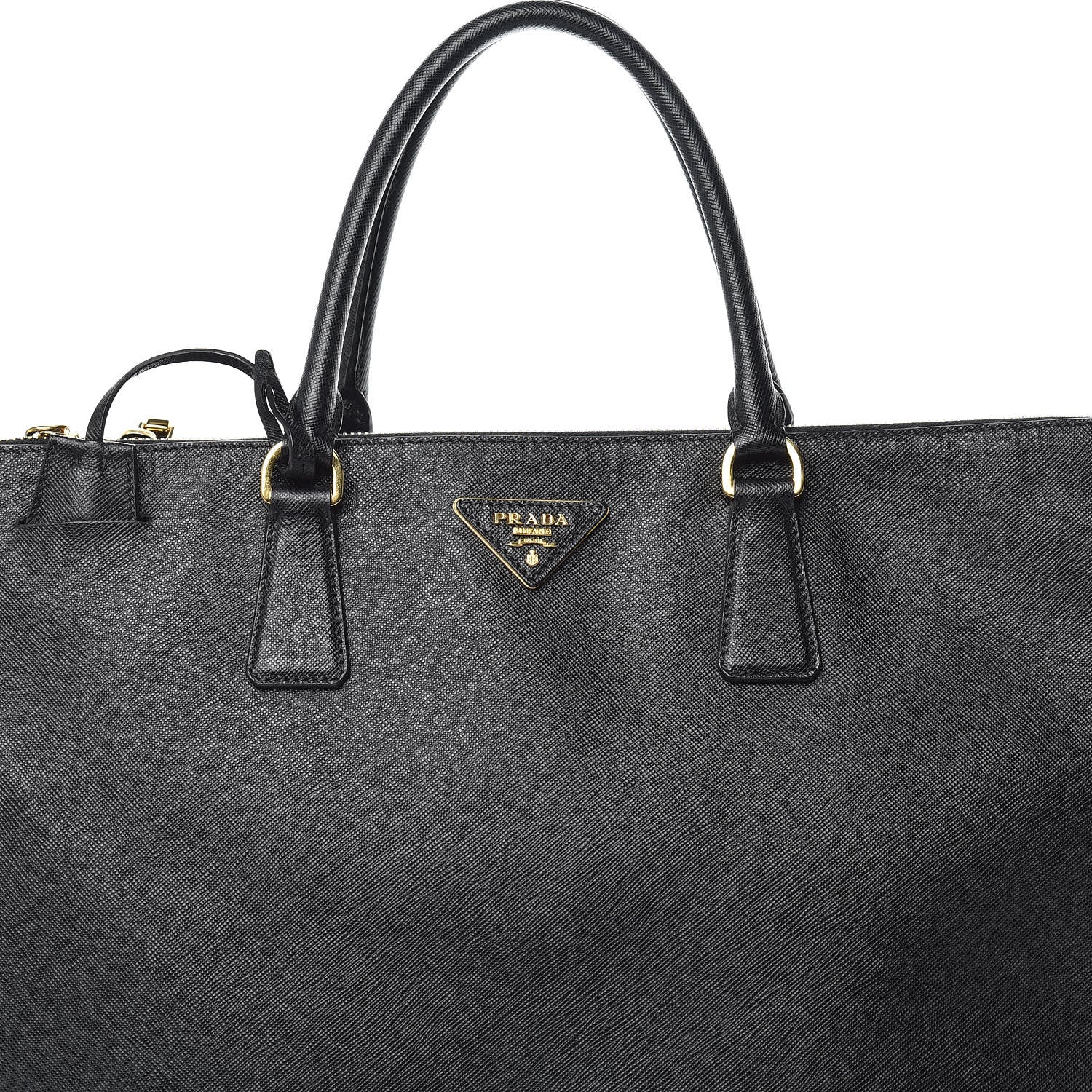 Prada Saffiano Lux Extra Large Galleria Double Zip Tote Black 8 of 19