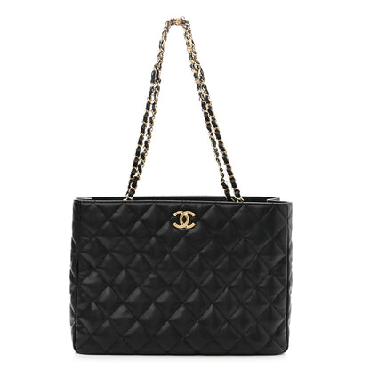Chanel Caviar Quilted Small Shopping Tote Black 1 of 11
