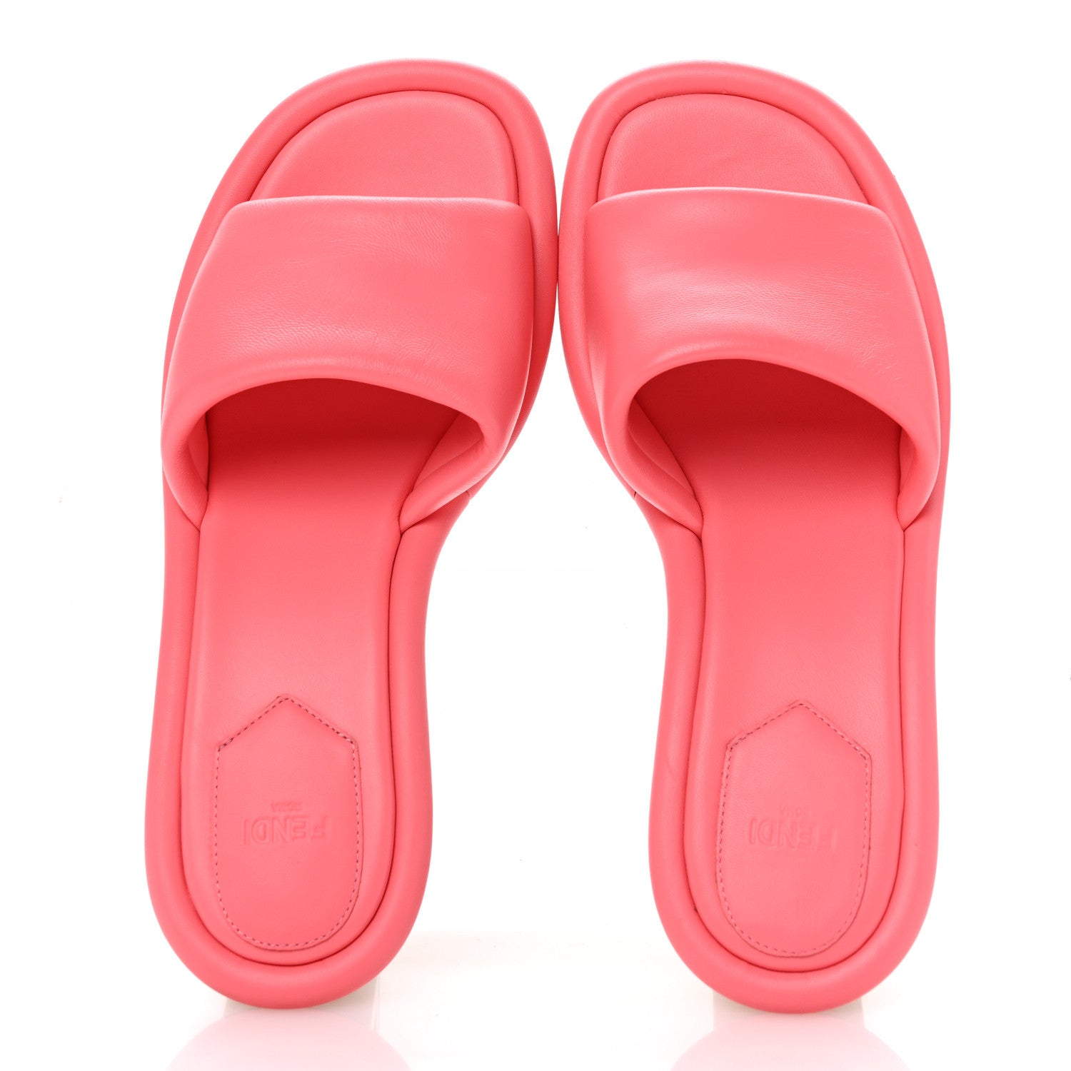 Fendi Nappa Baguette 60mm Slide Sandals 39 Kissed 2 of 8