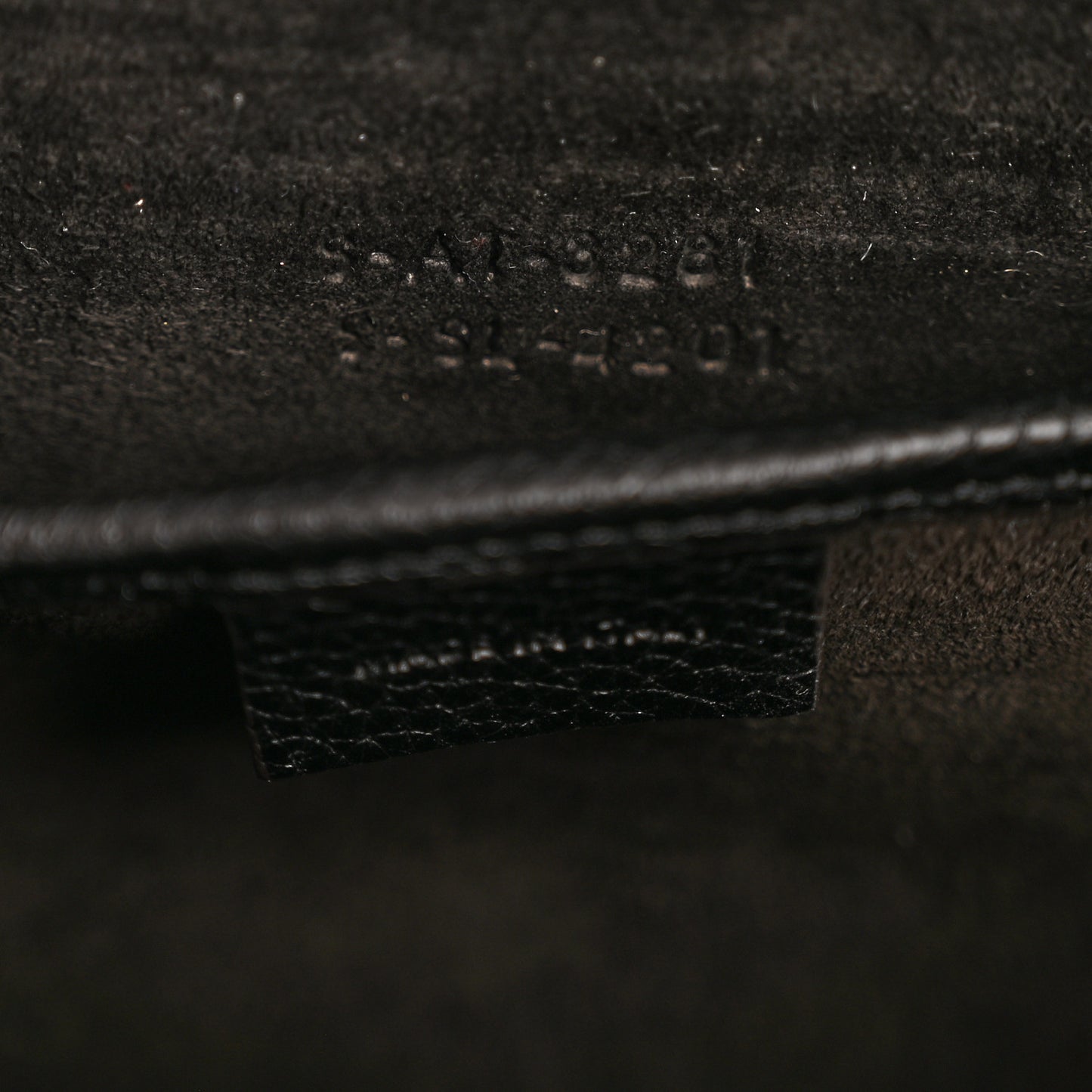 Drummed Calfskin Nano Luggage Black