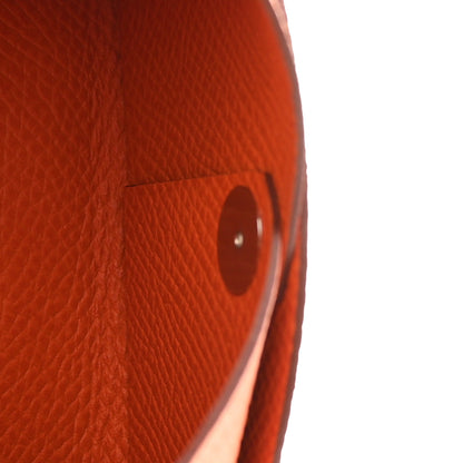 Hermes Epsom Calvi Duo Card Case Orange 6 of 8