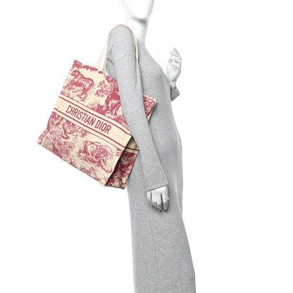 Christian Dior Straw Dioriviera Tote Red 2 of 14