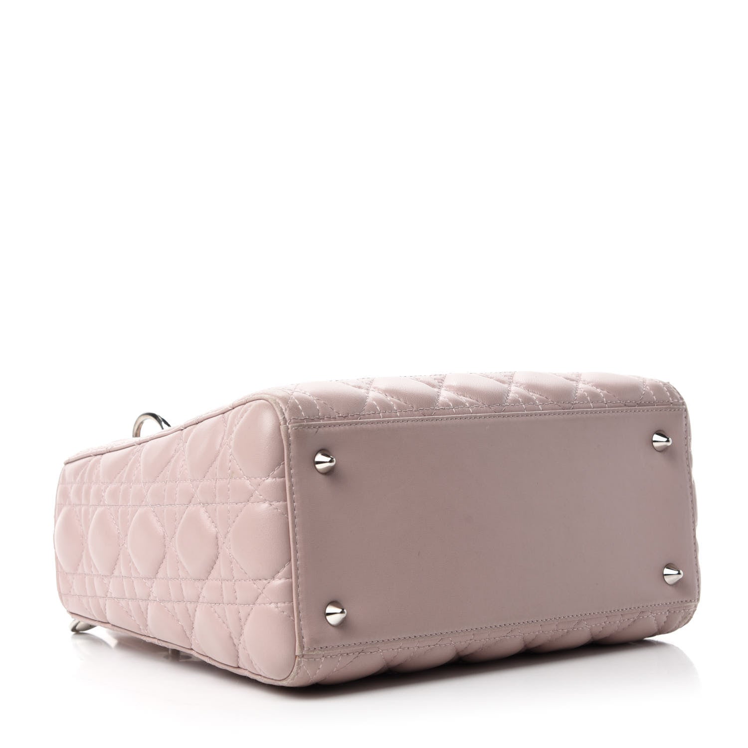 Christian Dior Lambskin Cannage Medium Lady Dior Light Pink 4 of 15