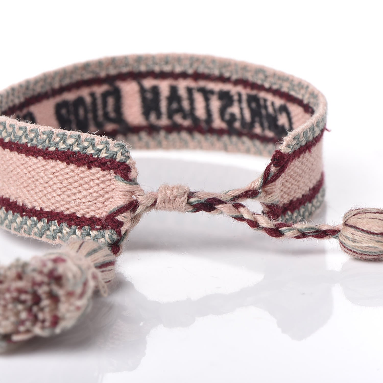 Christian Dior Woven Cotton J'Adior Friendship Bracelet Set Nude 5 of 6