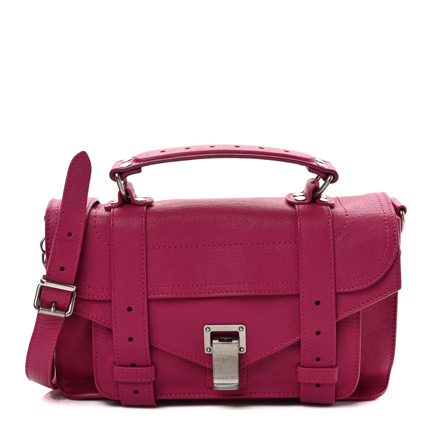 Proenza Schouler Lambskin Tiny PS1 Satchel Fleur de Lys 1 of 10