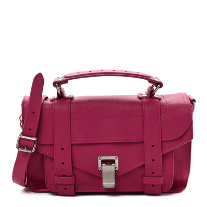 Proenza Schouler Lambskin Tiny PS1 Satchel Fleur de Lys 1 of 10