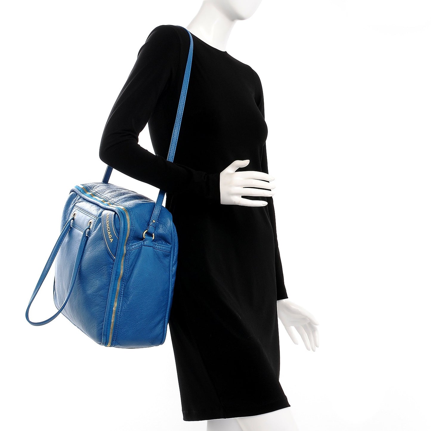 Agneau Medium Blanket Square Tote Bleu De Prusse