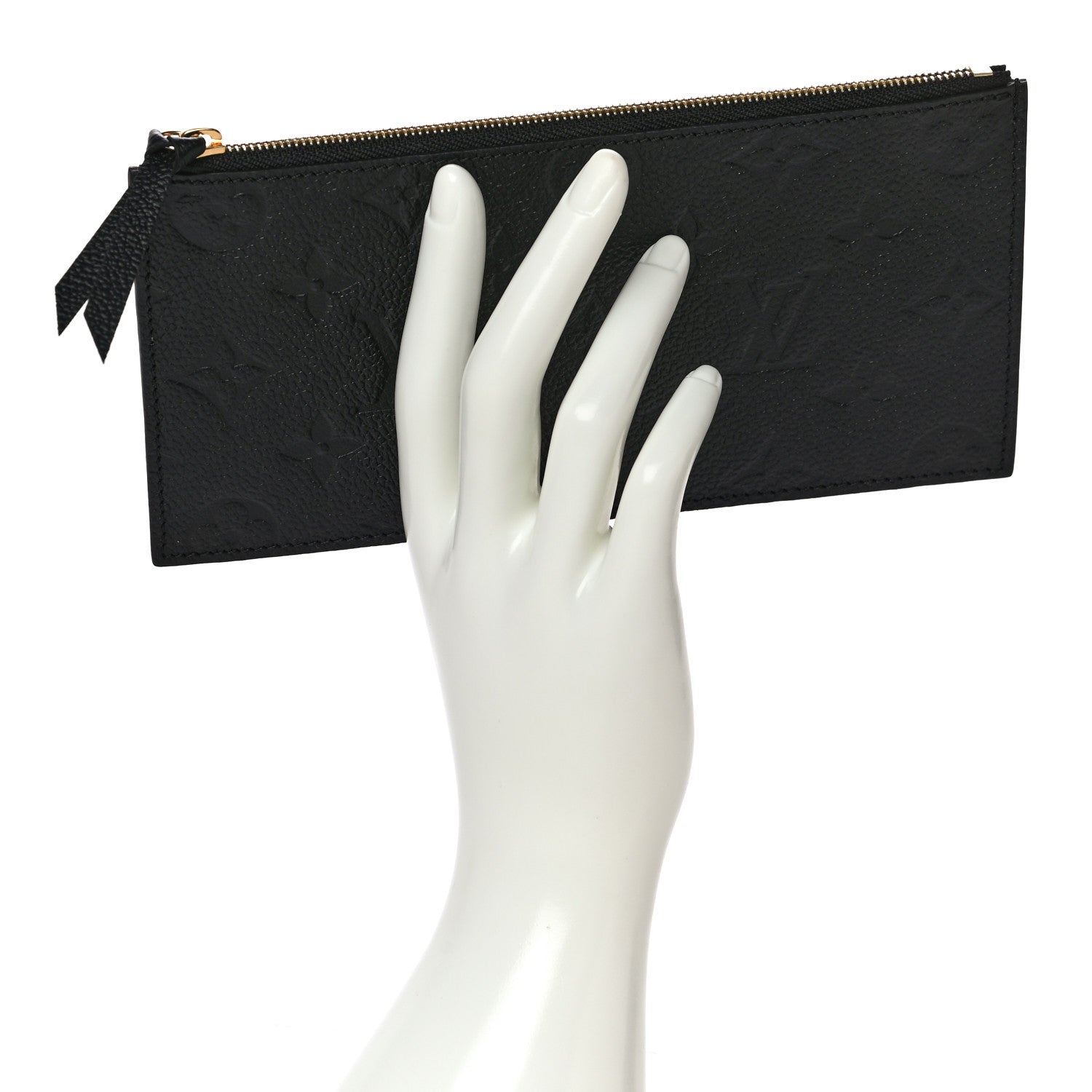 Louis Vuitton Empreinte Felicie Chain Wallet Zippered Insert Black 2 of 9