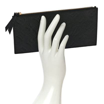 Louis Vuitton Empreinte Felicie Chain Wallet Zippered Insert Black 2 of 9