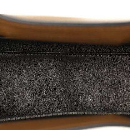 The Row Polished Saddle Calfskin Peggy Clutch Dark Muschio 5 of 10