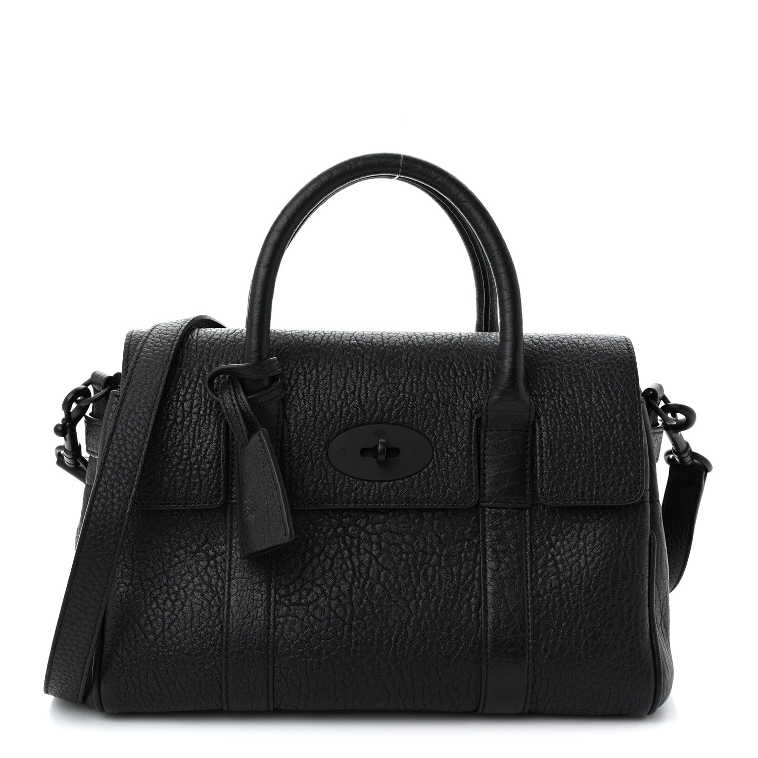 Mulberry Natural Grain Small Bayswater Satchel Black 1 of 9
